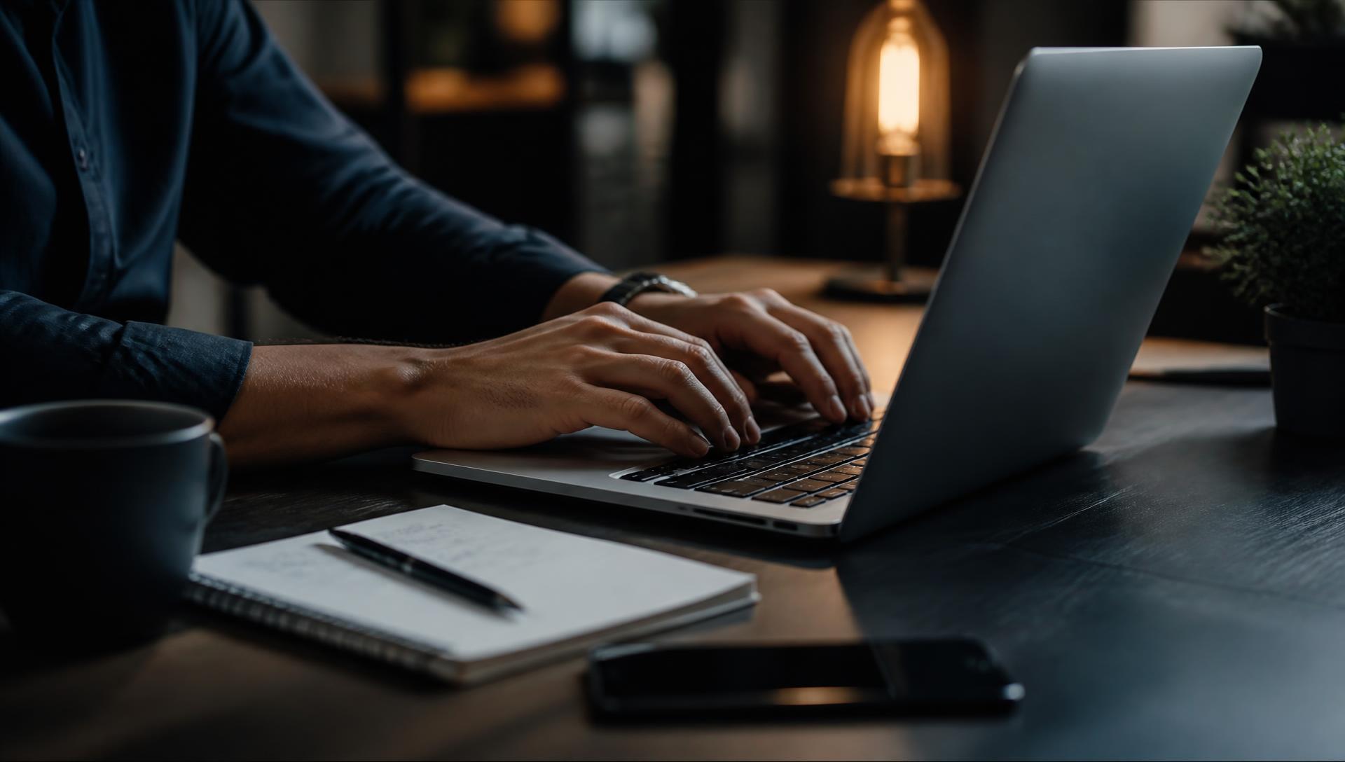 Developer working on custom software at a desk